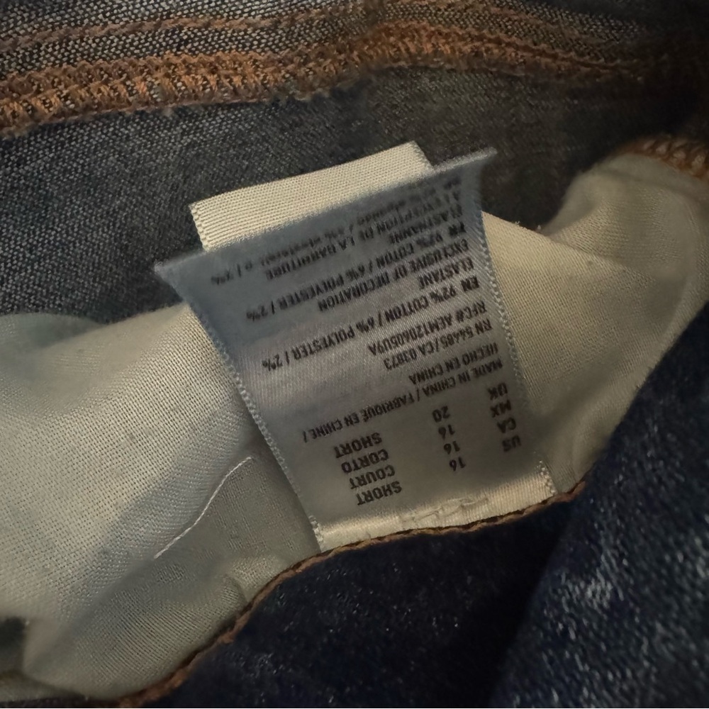 American Eagle Outfitters Blue Ripped Flare Super Stretch Jeans - Picture 10 of 11